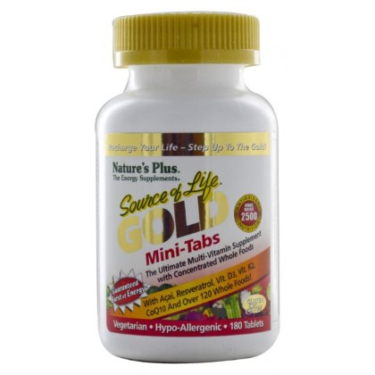 NATURE'S PLUS Source OF Life Gold Mini-180 Tablets